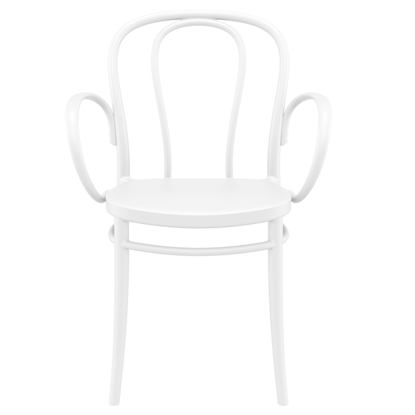 ST VICTOR XL Fehér design Műanyag kültéri szék