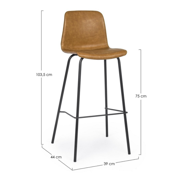 BT KIARA 4 étkezőszék + 2 bárszék Barna industrial Csomagajánlat