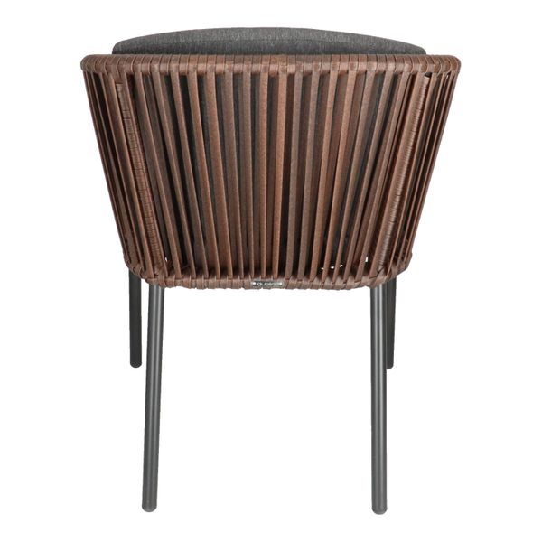 DL PANDA CHOCOLATE Barna elegáns Polirattan kültéri szék