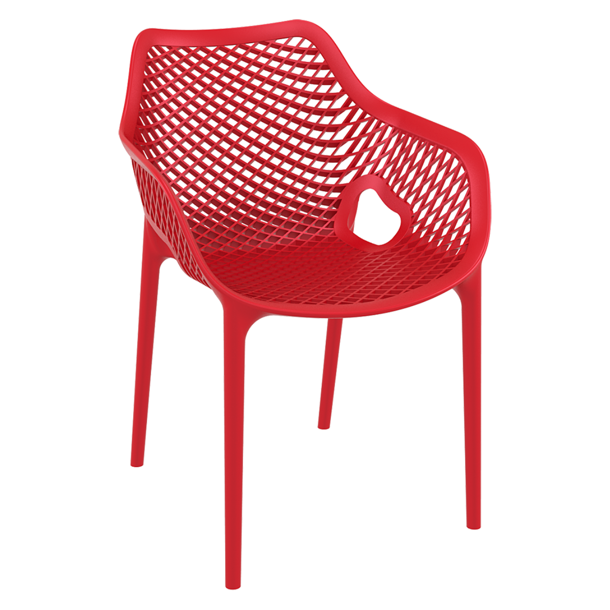 ST AIR XL Piros modern Műanyag kültéri szék