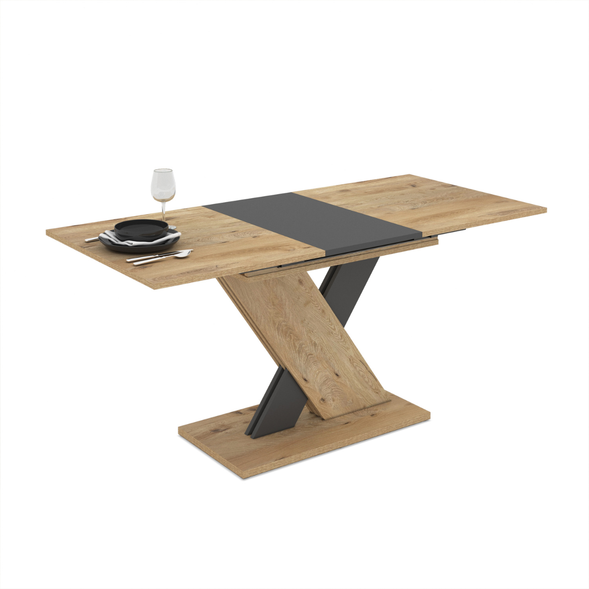 ET ANA Fa design Beltéri komplett asztal