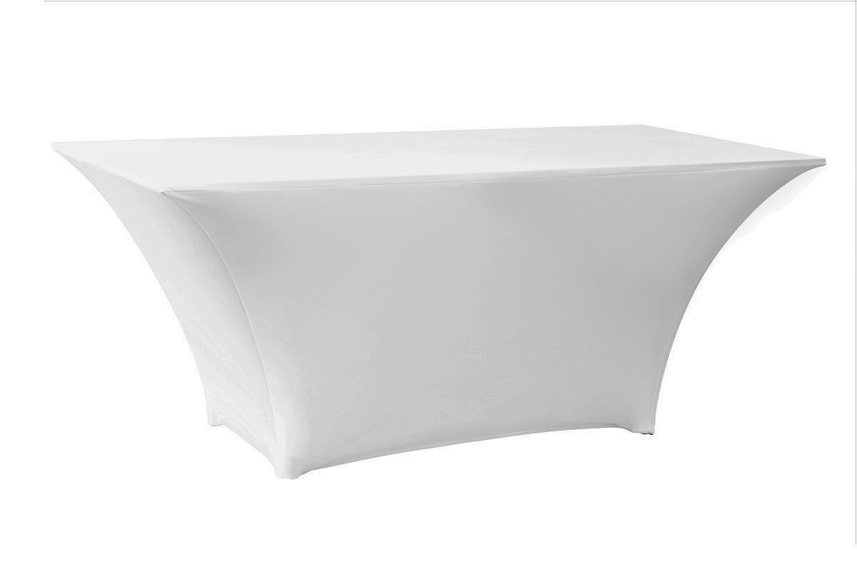 DL TABLE SPANDEX 160x80 Fehér klasszikus Konferencia, bankett spandex huzat