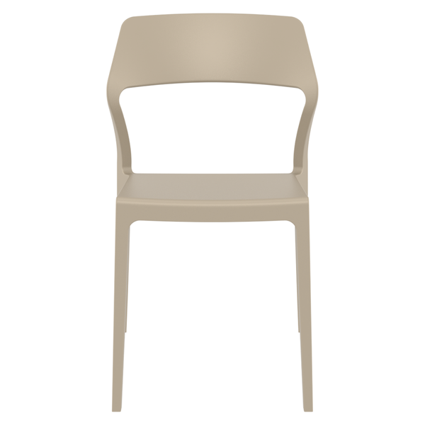 ST SNOW Taupe design Műanyag kültéri szék