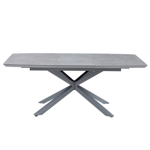 ET LYNETTE 160 Szürke design Beltéri komplett asztal