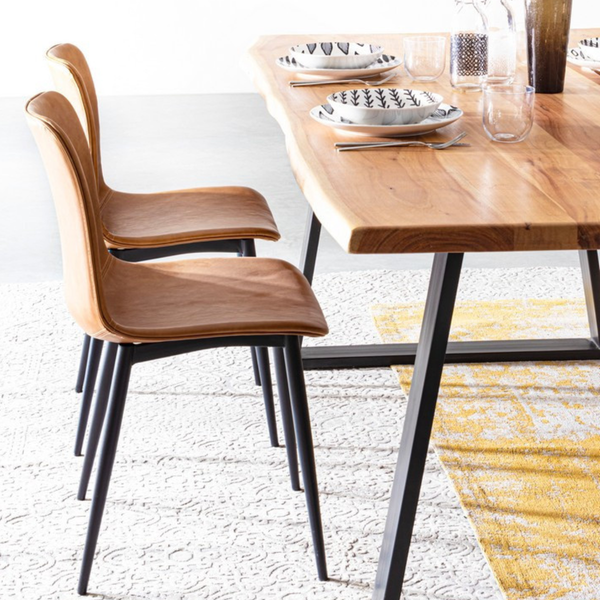 BT KIARA 4 étkezőszék + 2 bárszék Barna industrial Csomagajánlat