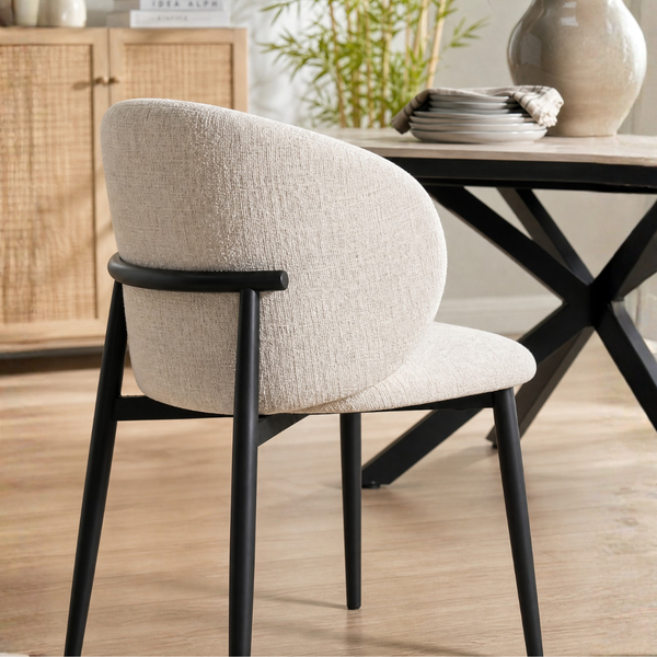 DL POLAR P PEARL Fehér design Kárpitos beltéri szék
