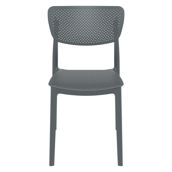 ST LUCY Szürke design Műanyag kültéri szék