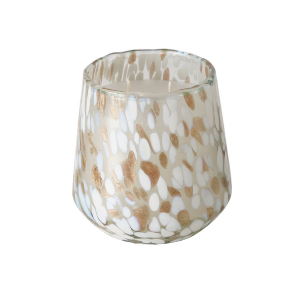B DOROTY CANDLE POT Fehér, Arany elegáns Asztali dekoráció