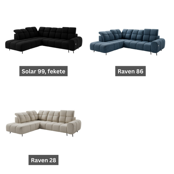 ET NORVEX Több színben design Sarokgarnitúra