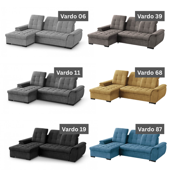 ET BERNARD Több színben modern Sarokgarnitúra