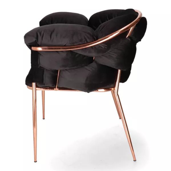 SNVIOLABLACK SN VIOLA utolsó 3db  Fekete, Arany design Kárpitos beltéri szék