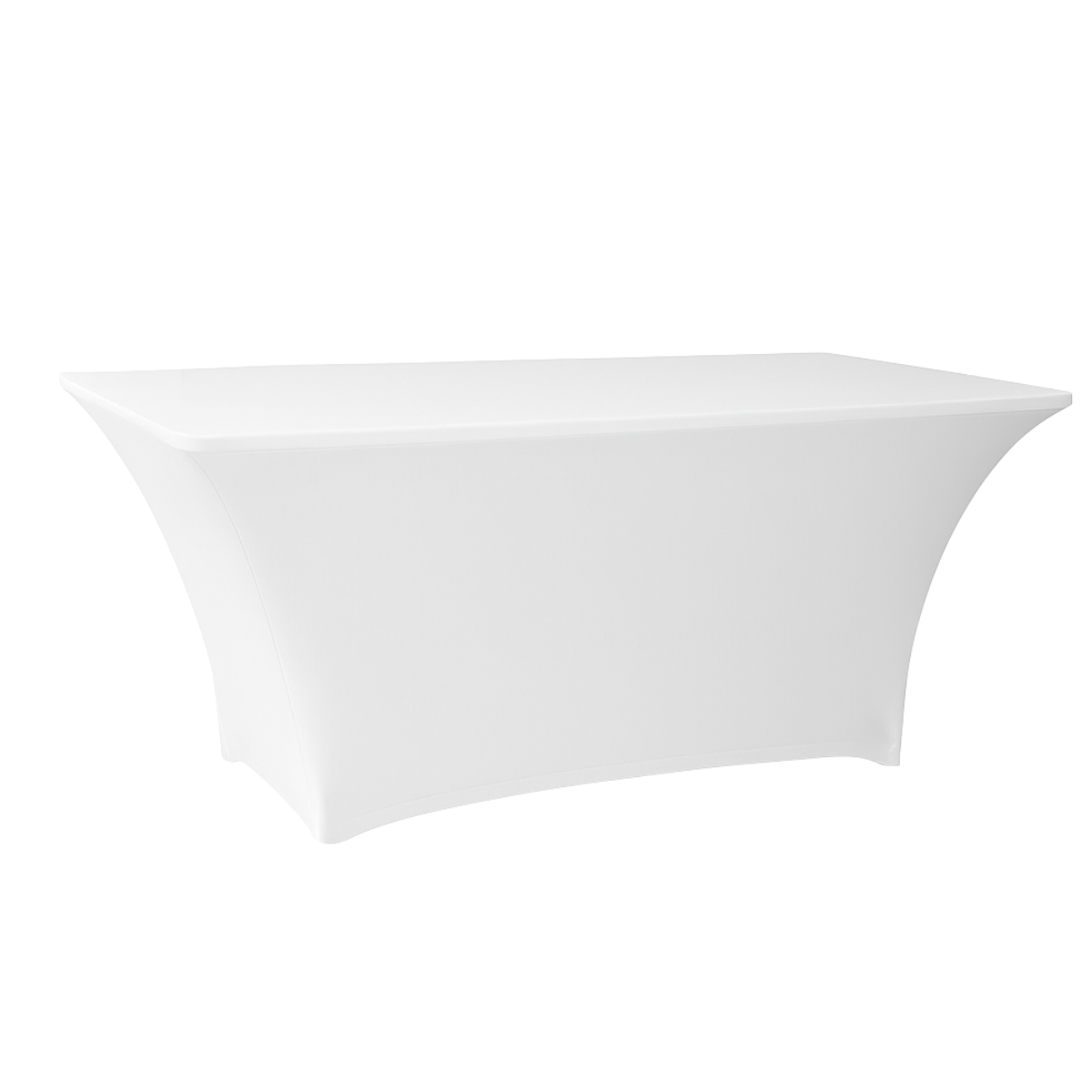 DL TABLE SPANDEX 180x80 Fehér klasszikus Konferencia, bankett spandex huzat