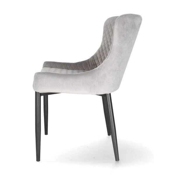 DL CRYSTAL Szürke elegáns Kárpitos beltéri szék