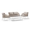 AT GRATTONI KOS/2 SET Fehér, Bézs design Kültéri lounge szett