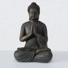 B BUDDHA FIGURINE 3 Fekete design Asztali dekoráció