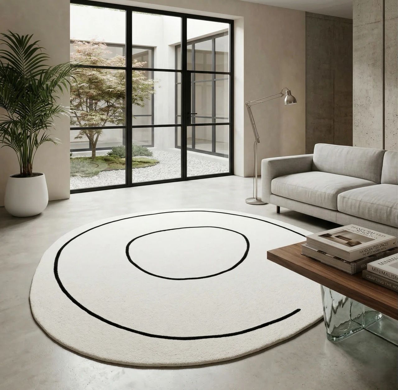 FT NEXUS ⌀200 cm Bézs design Beltéri szőnyeg
