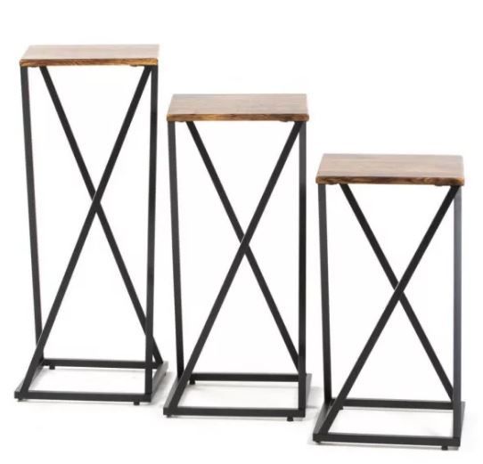 DL GILBERT Fekete skandináv Dohányzóasztal