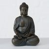 B BUDDHA  FIGURINE Fekete design Asztali dekoráció