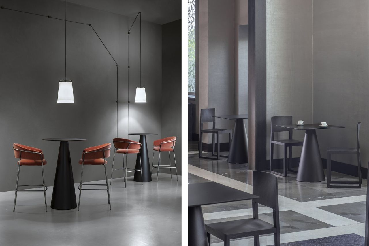 PEDRALI IKON 865 Grey design Table base