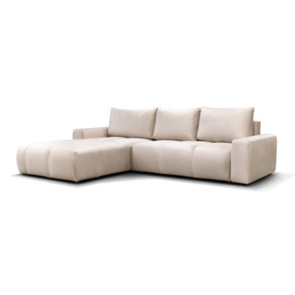 ET AUSTIN Bézs design Sarokgarnitúra