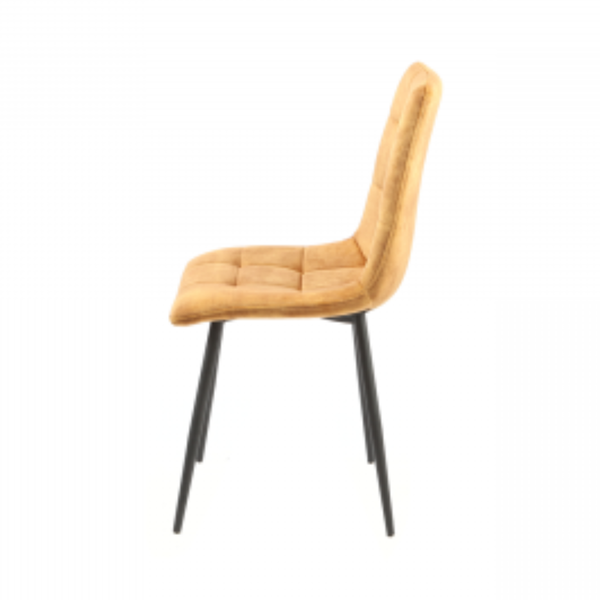 ET FRIEDA Sárga design Kárpitos beltéri szék