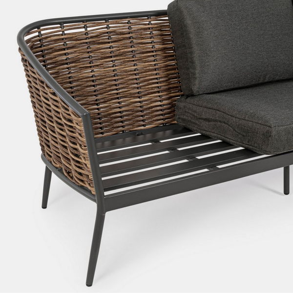 BT MIRABELL Szürke modern Kültéri lounge szett