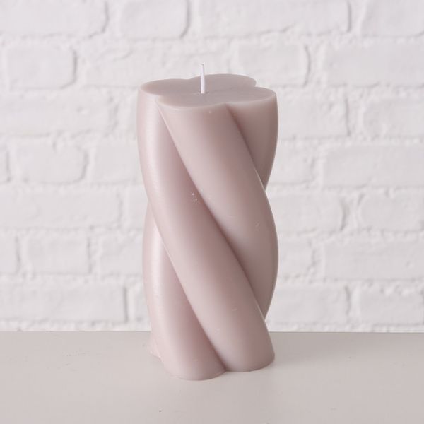 B TWISTER CANDLE Rózsaszín modern Asztali dekoráció