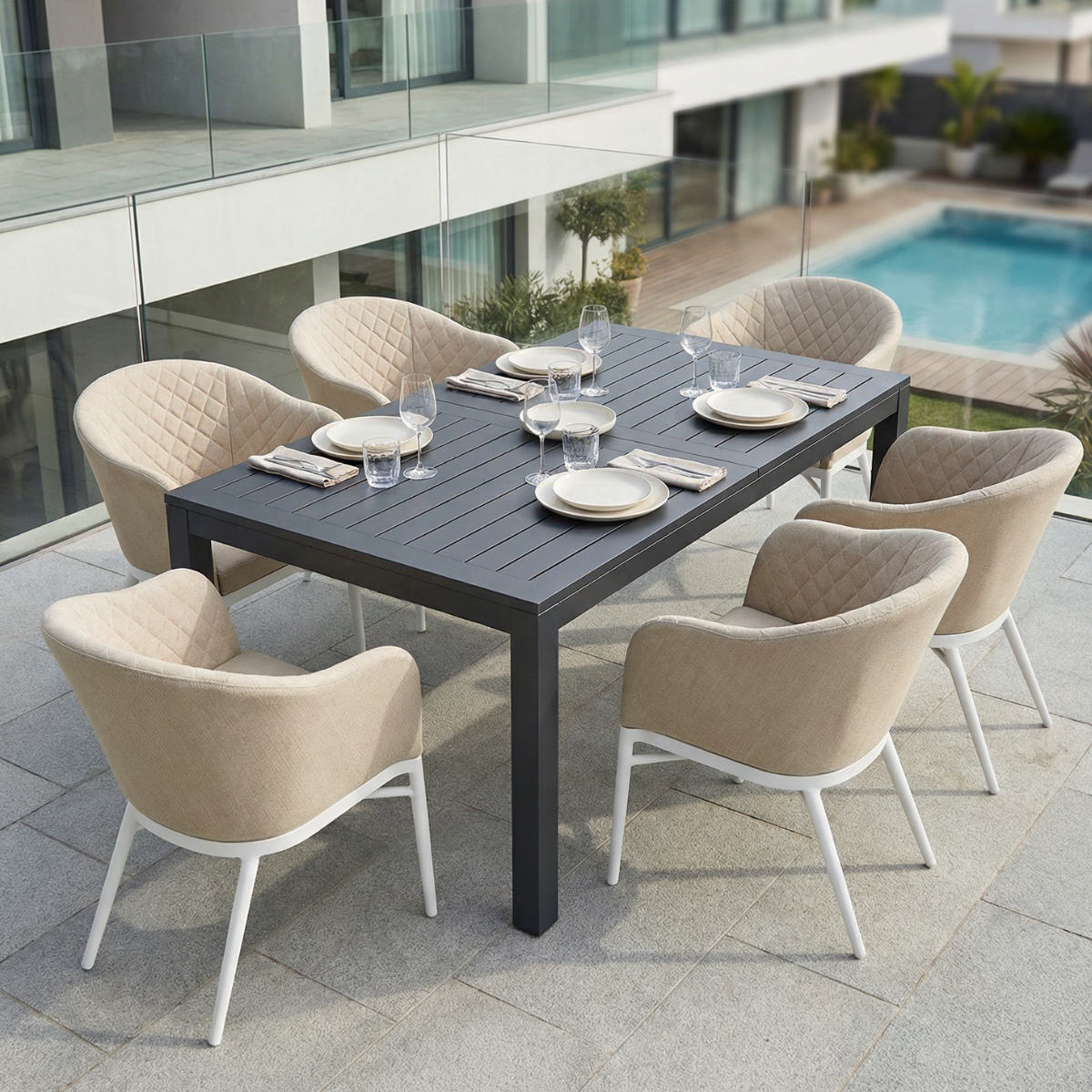 DL PERU / KORAT Bézs modern Kültéri szett