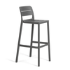NARDI CASSIA STOOL Szürke design Műanyag kültéri bárszék