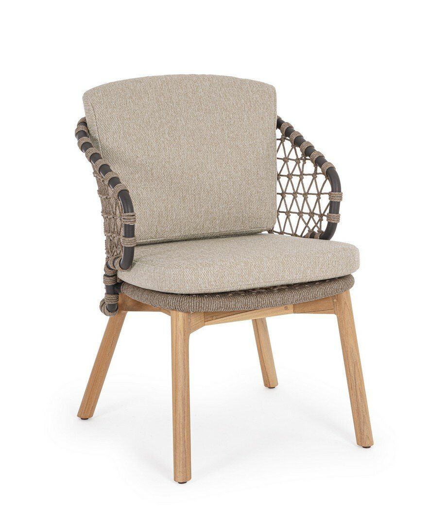 BT LARIA Bézs design Műrattan szék