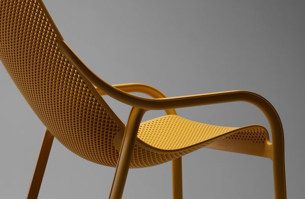 NARDI NET LOUNGE Szürke design Műanyag kültéri szék