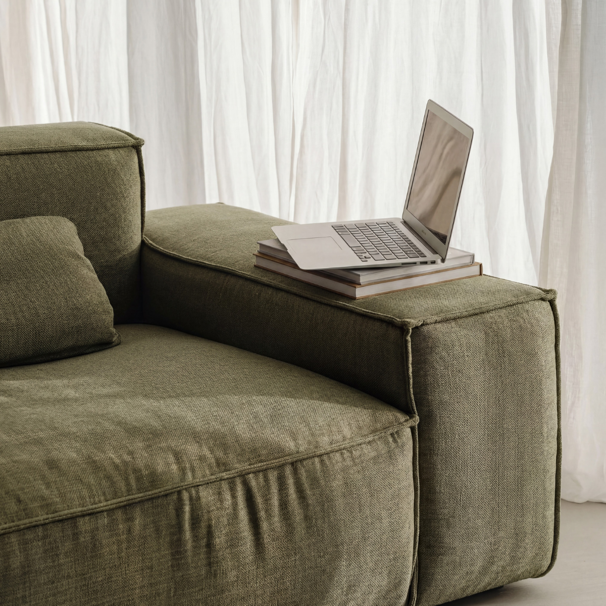 ET ADAM Zöld design Sarokgarnitúra