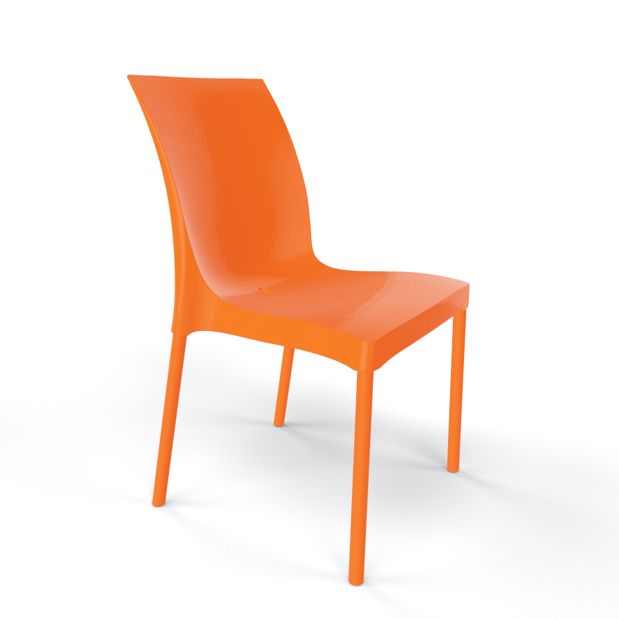 AT IRIS Narancs design Műanyag kültéri szék