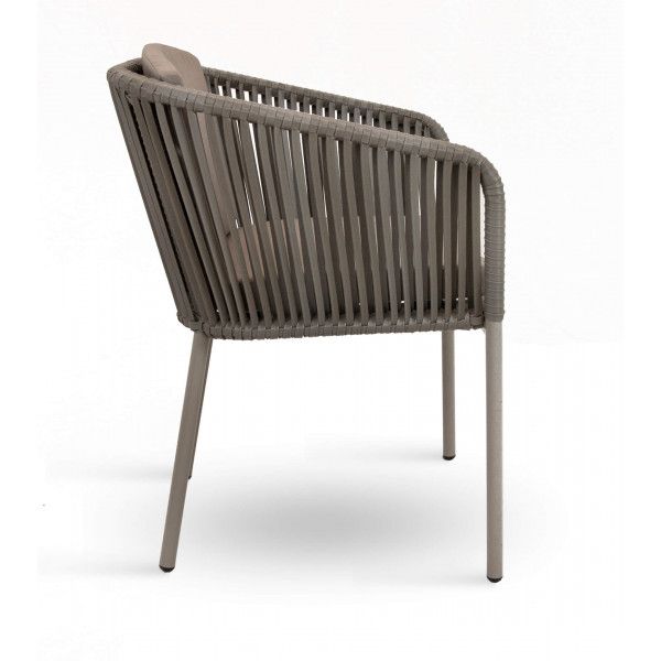 DL PANDA Barna elegáns Polirattan kültéri szék