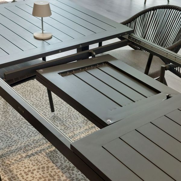 DL PERU Szürke design Kültéri komplett asztal