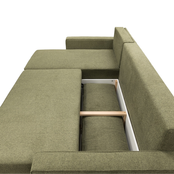 ET ADAM Zöld design Sarokgarnitúra