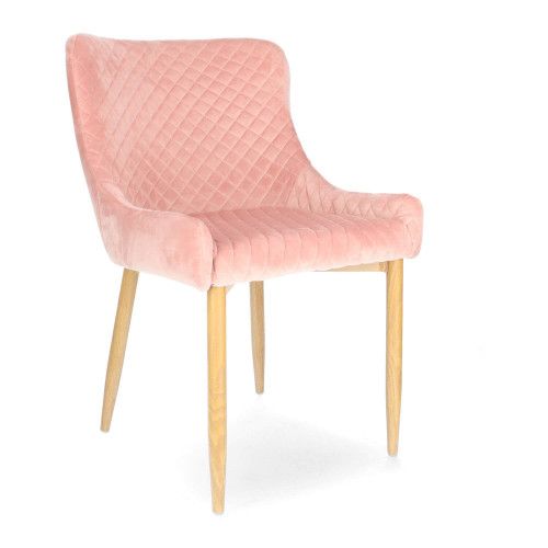 DL CRYSTAL Rózsaszín elegáns Kárpitos beltéri szék