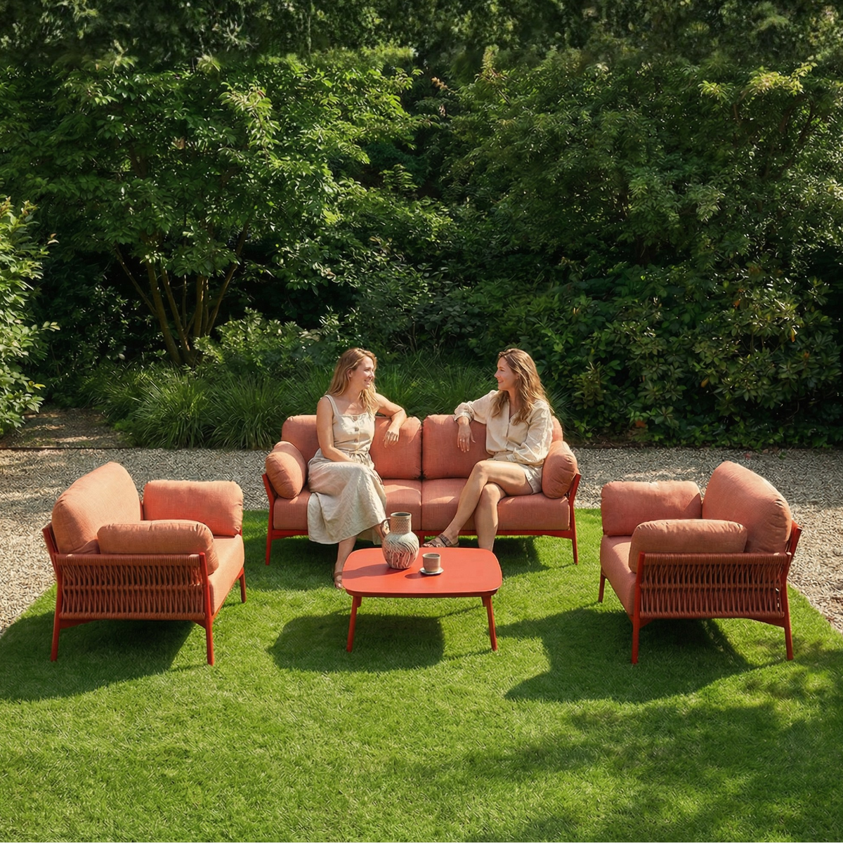 GR EASY PASTEL BEMUTATÓDARAB UTOLSÓ 1DB  Piros design Kültéri lounge szett