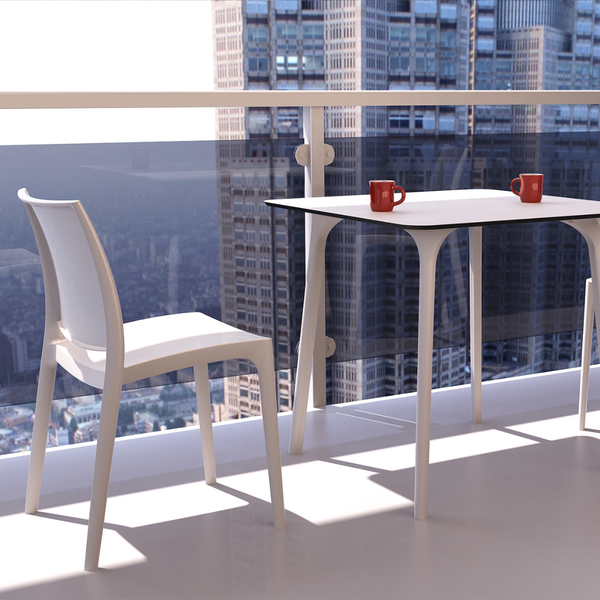 ST MAYA  Fehér design Műanyag kültéri szék