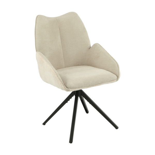 ET EDIE Bézs design Kárpitos beltéri szék