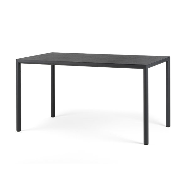NARDI PIAVE TABLE 140x80 Antracit design Kültéri komplett asztal