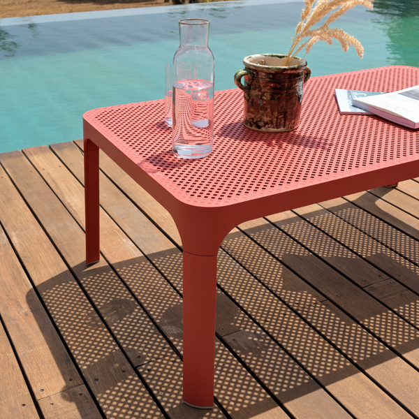 NARDI NET TABLE 100 Piros design Lerakóasztal