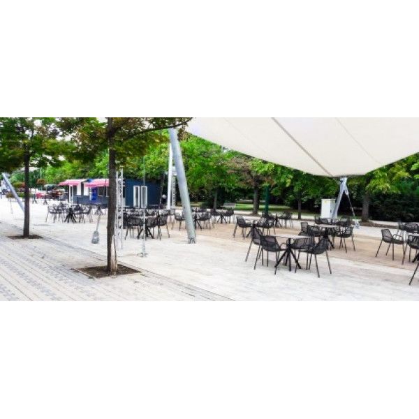 PA CEMENT 70x70 Grey modern Outdoor Tabletop