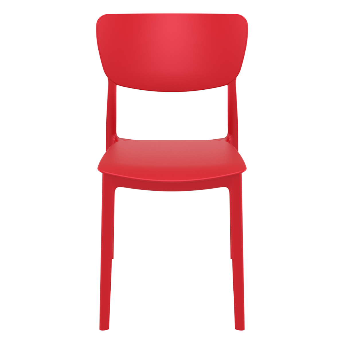 ST MONNA Piros design Műanyag kültéri szék