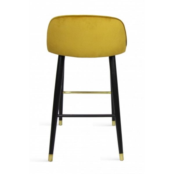 BD MINNIE Sárga elegáns Kárpitos beltéri bárszék