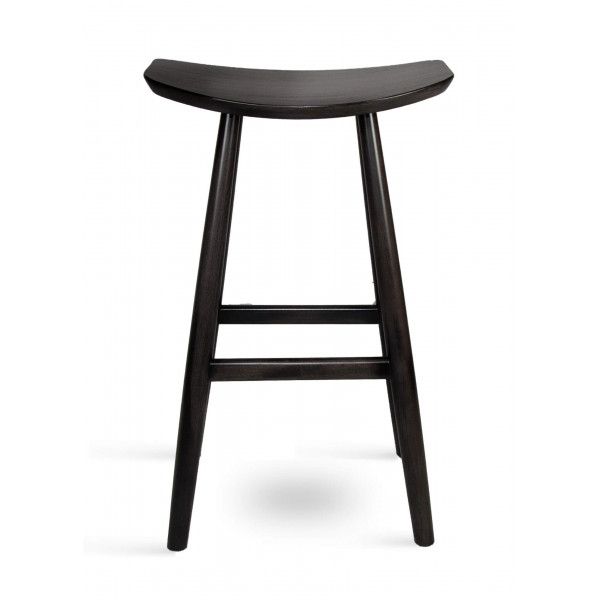 XTON KYOTO Grey Scandinavian Wooden indoor bar stool