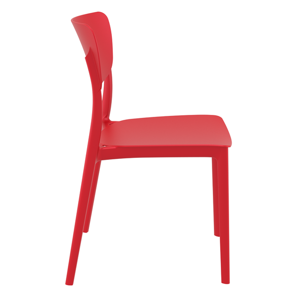 ST MONNA Piros design Műanyag kültéri szék