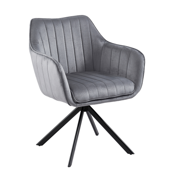 DL ZALIA  Szürke design Kárpitos beltéri szék