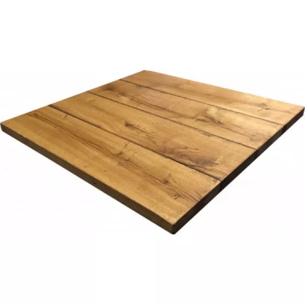 KOH ANTIQUE OAK 80x60 Barna vintage Tömörfa beltéri asztallap