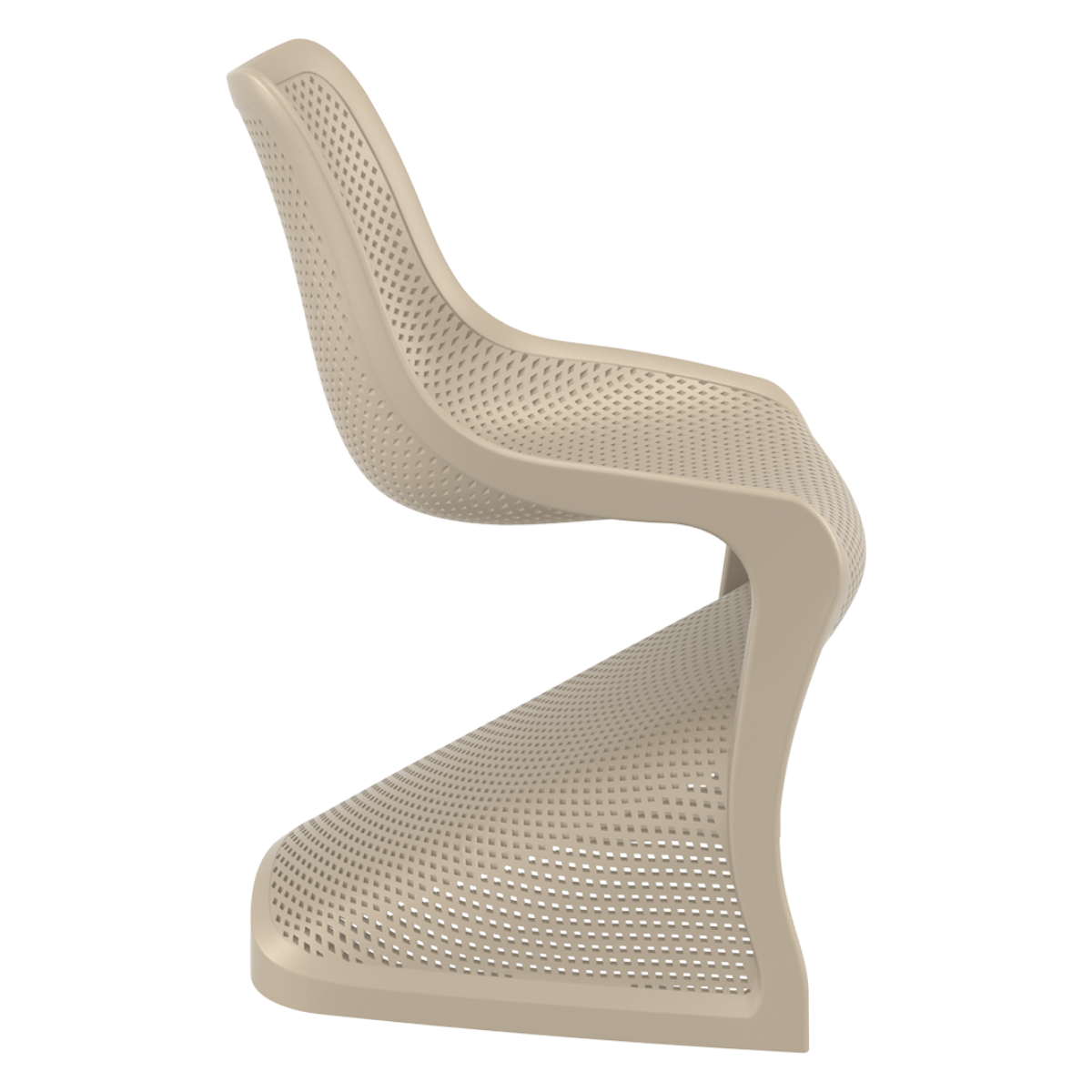 ST BLOOM Bézs design Műanyag kültéri szék